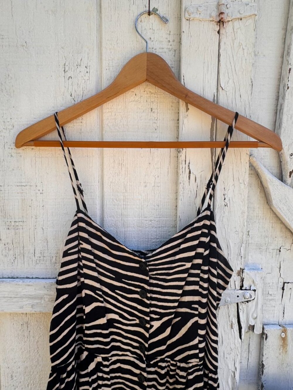 Animal Print Midi Sun dress | Size 12 - Picture 3 of 8